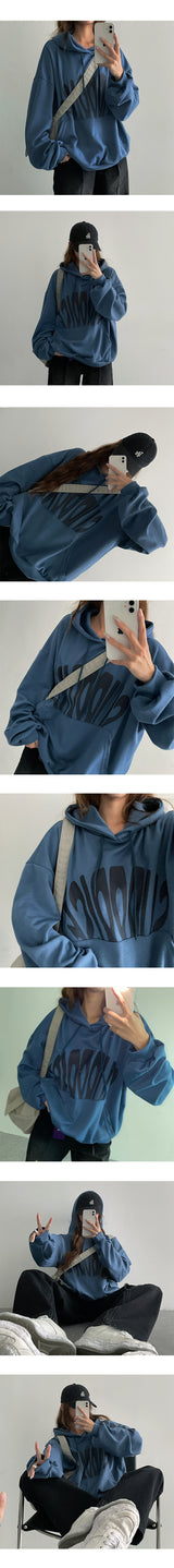 Youth lettering boxy hoodie (4 colors)