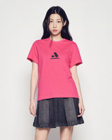 25FW WOMAN A SYMBOL SHORT SLEEVE T-SHIRT HOT PINK