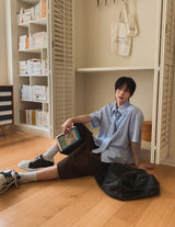 26SS★ [PLAN MADE/MADE] Infold ST Tie Short Sleeve Shirt
