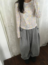 [unisex] ミヒカットワイドバンディングパンツ