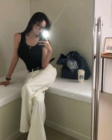 [BELLIDE MADE] Basic round camisole & sleeveless