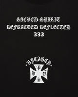 Uncaged Slogan T-Shirt/Black