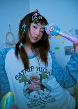 キャットニップハイロングTシャツ blue