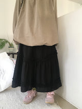 フリルティアードスカート
