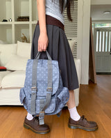 Mookin dot buckle pocket backpack