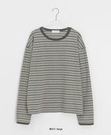 [unisex] マジェボーダーオーバー長袖Tシャツ