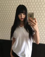 Nadeun Henley V-Neck Short Sleeve T-Shirt