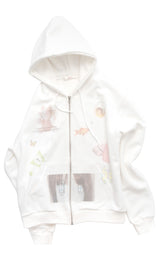 her graphic ZIP UP