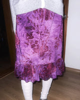 (3color) Rose Velvet Frill Midi Skirt