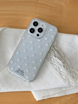 Rose /  Polka Dot Rose Pattern Jell Hard Case