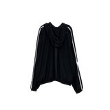 mesh track hooded jacket