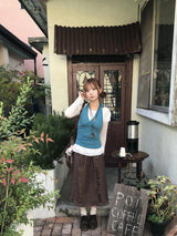 oso dot frill skirt