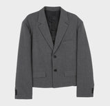 Youth Over Fit Crop Blazer (3color)