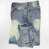 Basic Washing Bermuda Cargo Denim Pants - 3COLOR