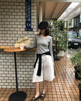 [ORIGINAL] Tika Pigment V-Neck Long-Sleeve T-Shirt