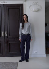 Classic Long Sleeve T-shirt (Melange Gray)