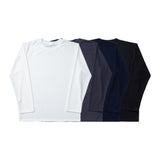 LMN ファインニットラウンド長袖Tシャツ (4 colors)