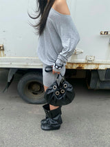 eyelet balloon bag(black)
