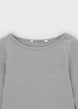 [B-BASIC] スタンダードボートネック7/8スリーブTシャツ 2サイズ