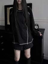 オーバーフィットトラックステッチT (unisex)