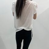 SEETHROUGH SLIM LINE TSHIRT WHITE