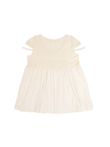 LACE STRAP FLARE TOP / CREAM