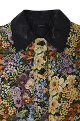 Flower Jacquard Half Jacket (multi)