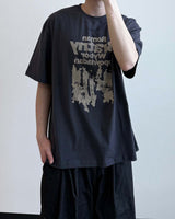 Weaver Printing Oversized Half Sleeve Tee
