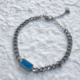 Mineral Blue Link Bracelet