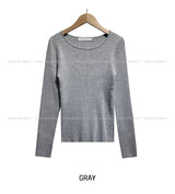 [U-BASIC] Herona Round Ribbed Knit