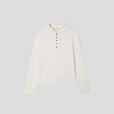 Henley Neck Hood Knit