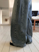 デロカットウォッシングデニムワイドパンツ