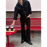[SET UP가능] Western pocket bulky cotton shirts(2color)
