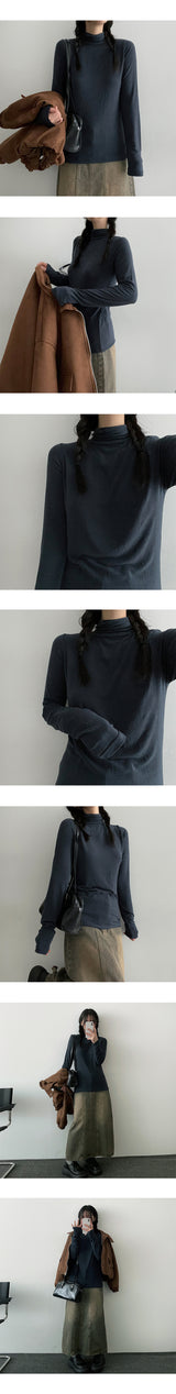 ビンジアハーフタートルネックTシャツ