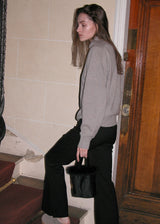 Fur Suede Tote Bag_Black