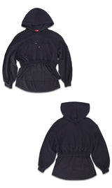Layered Hoodie Black