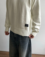 Number Patch Round Knit