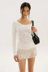 Silhouette tee - ivory