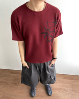 Bloom Crop Short Sleeve Knit