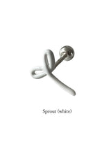 Pastel doodle piercing (White)