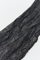 Leaf Dot Wrinkle Scarf