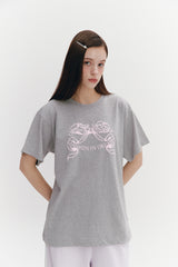 リボンボクシーT　グレー