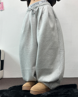 スウェットバルーンバックポイントロングパンツ🤎🖤🩶3COLOR