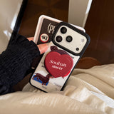 Red Heart Dachshund Magnetic Phone Case