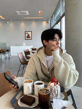 Cant Hachi Warm Knit Hooded Zip-Up