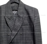 Oakley checked daddy blazer