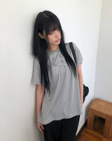 バーネット ダブルボタン ショートスリーブ Tシャツ