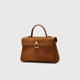 Suede Faux Leather Vintage Tote Cross Bag