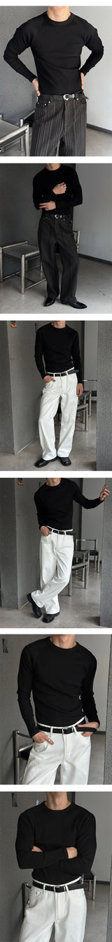 [MUSCLE FIT] Raglan golgi slim t-shirts(5color)