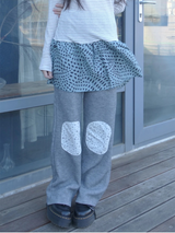 floral patch pants